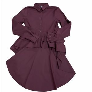 a.n.a. Kohl’s Maroon Button Down Dress Shirt